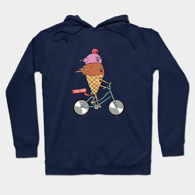 Ice Cream Fast Food Hoodie by coffeeman